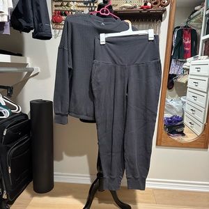 Maternity waffle Sweat Set